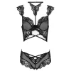 LIVCO CORSETTI FASHION - PALMENOM LC 90614 BRA + PANTY BLACK L/XL