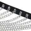 SUBBLIME - CHEST HARNESS WITH BIG RING CHAINS ONE SIZE