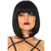 LEG AVENUE - SHORT NATURAL BOB WIG BLACK