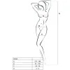 PASSION - WOMAN BS024 WHITE BODYSTOCKING ONE SIZE