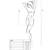 PASSION - WOMAN BS025 BODYSTOCKING WHITE DRESS STYLE ONE SIZE