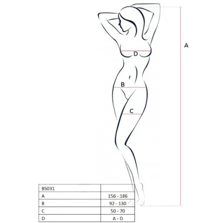 PASSION - EROTICLINE WHITE CATSUIT BS011