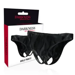 DARKNESS - OPEN CROTHLESS PANTIES ONE SIZE