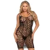 PASSION - WOMAN BS049 BODYSTOCKING BLACK ONE SIZE