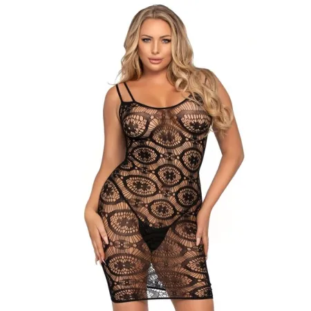 PASSION - WOMAN BS049 BODYSTOCKING BLACK ONE SIZE
