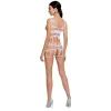 PASSION - WOMAN BS089 WHITE BODYSTOCKING ONE SIZE
