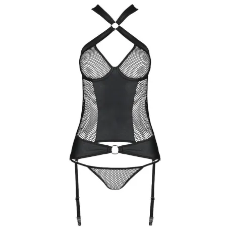 PASSION - AMANDA CORSET ECOLOGICAL LEATHER L/XL