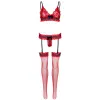LEG AVENUE - THREE PIECES SET ONE SIZE - RED