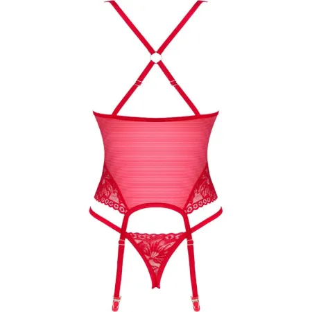 PASSION - WOMAN BS083 TEDDY NET BODY WHITE ONE SIZE