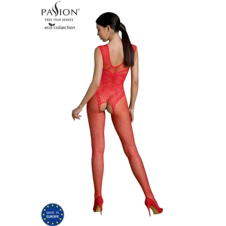 PASSION - ECO COLLECTION BODYSTOCKING ECO BS003 RED