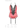 PASSION - PEONIA CORSET EROTIC LINE RED L/XL