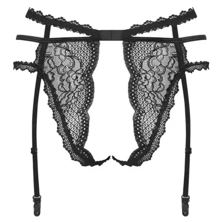 OBSESSIVE - PEARLOVE GARTER BELT BLACK XS/S