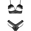 PASSION - DOLLY SET TWO PIECES BLACK L/XL
