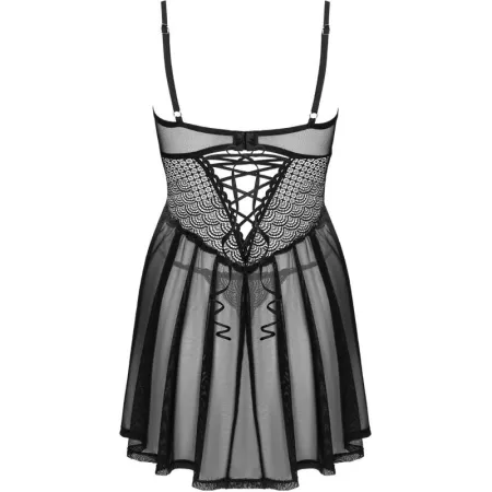 OBSESSIVE - CHEMERIS SET BADYDOLL & THONG M/L