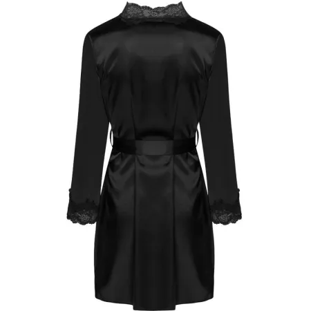 LIVCO CORSETTI FASHION - KUMIKO LC 90428 DRESSING GOWN + PANTY BLACK L/XL