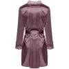 LIVCO CORSETTI FASHION - JACQUELINE LC 90249 DRESSING GOWN + SHIRT + PANTY VIOLET S/M