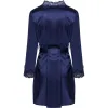 LIVCO CORSETTI FASHION - JACQUELINE LC 90249 DRESSING GOWN + SHIRT + PANTY NAVY BLUE L/XL