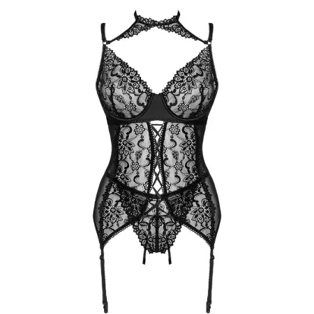 LIVCO CORSETTI FASHION - GIELLANDRA FOR THE SENSES COLLECTION CORSET + PANTY BLACK