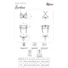 LIVCO CORSETTI FASHION - SNEHANA LC 90443 BRA + GARTER BELT + PANTY BLACK