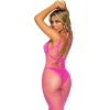 LEG AVENUE - LONG NET DRESS FUCHSIA ONE SIZE