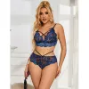 SUBBLIME - 954062 BRA + PANTIES LACE BLUE S/M