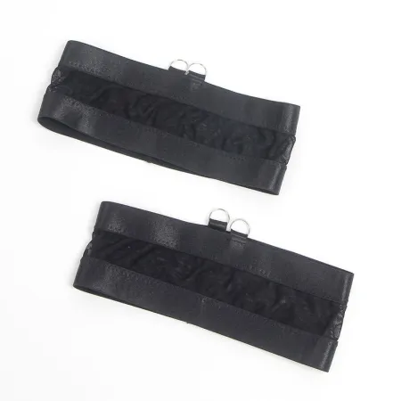 SUBBLIME - 955236 BLACK BONDAGE BRA WITH GARTER SET S/M