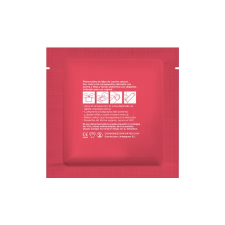 CONFORTEX - STRAWBERRY CONDOM 144 UNITS