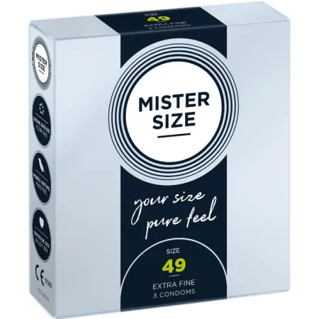MISTER SIZE - CONDOM SIZE S 49 MM 3 UNITS