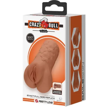 CRAZY BULL - SCARLET VAGINA AND ANUS DESIGN WITH FLOWERS FLESH