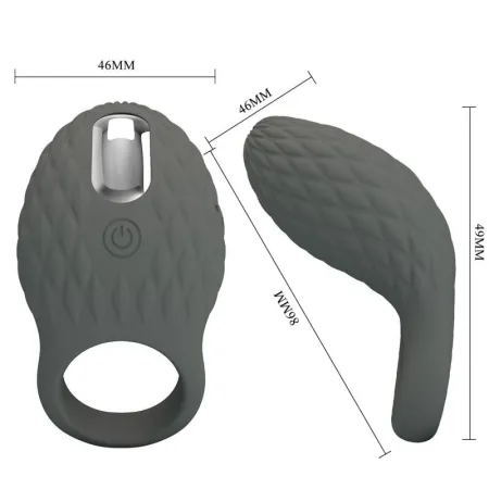 PRETTY LOVE - HELOISE VIBRATING RING WITH MEMORY GRAY