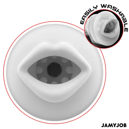 JAMYJOB - MEGABITE AUTOMATIC MOUTH MASTURBATOR 5 STIMULATING WAVES AND VIBRATION MODES