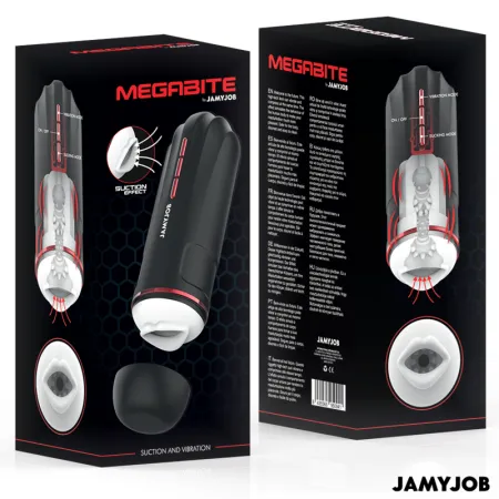 JAMYJOB - MEGABITE AUTOMATIC MOUTH MASTURBATOR 5 STIMULATING WAVES AND VIBRATION MODES