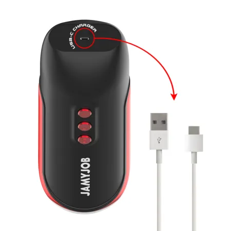 JAMYJOB - BLAZE AUTOMATIC MOUTH MASTURBATOR 5 STIMULATING WAVES AND VIBRATION MODES