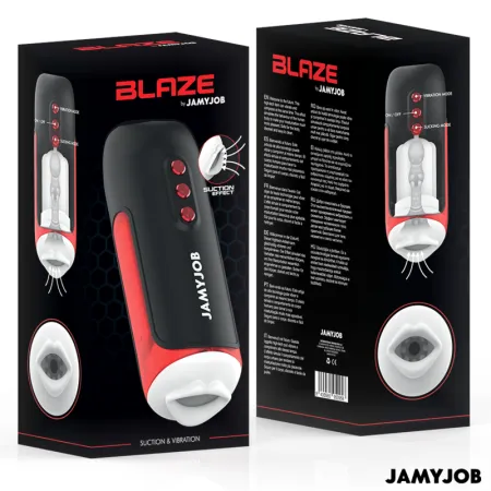 JAMYJOB - BLAZE AUTOMATIC MOUTH MASTURBATOR 5 STIMULATING WAVES AND VIBRATION MODES