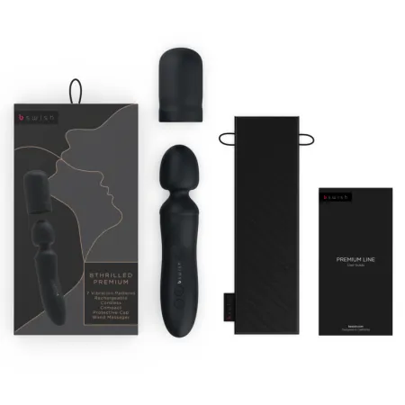 B SWISH - BTHRILLED VIBRATOR WAND PREMIUM BLACK