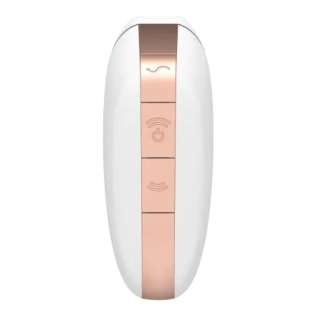 SATISFYER - LOVE TRIANGLE AIR PULSE STIMULATOR & VIBRATOR WHITE