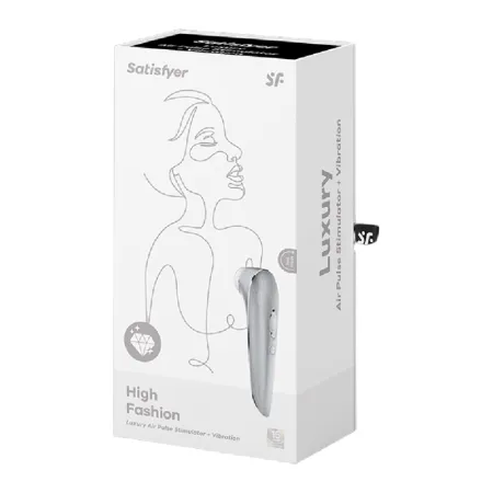 SATISFYER - HIGH FASHION LUXURY AIR PULSE STIMULATOR + VIBRATION