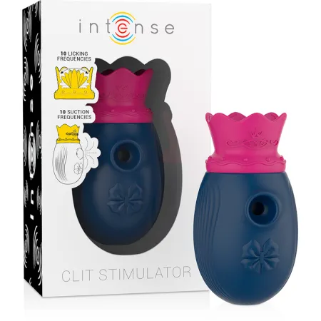 INTENSE - CLIT STIMULATOR 10 LICKING AND STIMULATING WAVES FREQUENCIES - BLUE