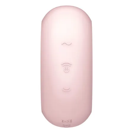 SATISFYER - PRO TO GO 3 DOUBLE AIR PULSE STIMULATOR & VIBRATOR PINK