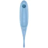 SATISFYER - TWIRLING PRO AIR PULSE STIMULATOR & VIBRATOR BLUE