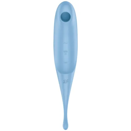 SATISFYER - TWIRLING PRO AIR PULSE STIMULATOR & VIBRATOR BLUE