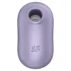 SATISFYER - PRO TO GO 2 DOUBLE AIR PULSE STIMULATOR & VIBRATOR VIOLET