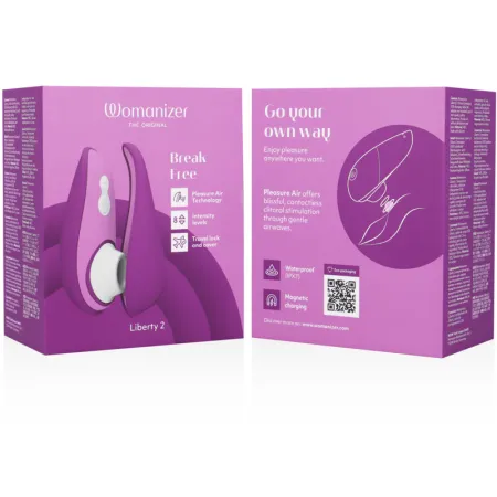 WOMANIZER - LIBERTY 2 CLITORIS STIMULATOR & STIMULATING WAVES VIOLET