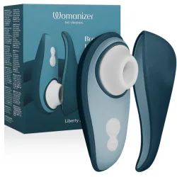 WOMANIZER - LIBERTY 2 CLITORIS STIMULATOR & STIMULATING WAVES BLUE