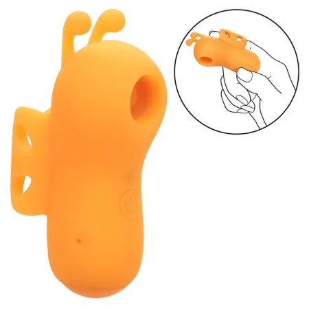 CALEXOTICS - NEON VIBES THE BUZZING VIBE FINGER STIMULATOR 10 VIBRATIONS ORANGE