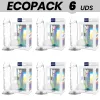 ECOPACK 6 UNITS - X-RAY CLEAR TRANSPARENT DILDO 12 CM -O- 2.6 CM