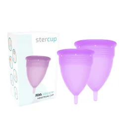 STERCUP - FDA SILICONE MENSTRUAL CUP PACK SIZE S + L LILAC
