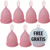 NINA KIKÍ - MENSTRUAL CUP PINK SIZE L 6 + 1 FREE