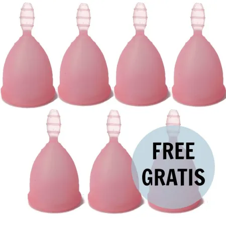 NINA KIKÍ - MENSTRUAL CUP PINK SIZE L 6 + 1 FREE