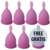 NINA KIKÍ - MENSTRUAL CUP PURPLE SIZE L 6 + 1 FREE